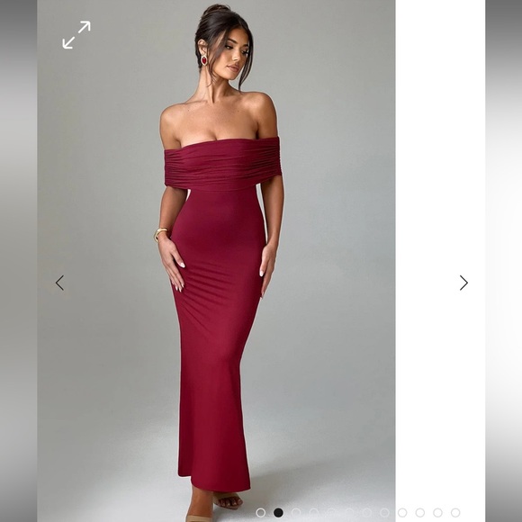Babyboo Belinda Maxi Dress Burgundy Size XS BNWT 🌹 - Picture 2 of 6